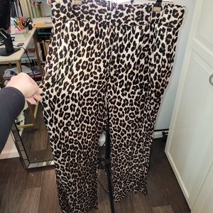 H&M Leopard Print Pants NWOT